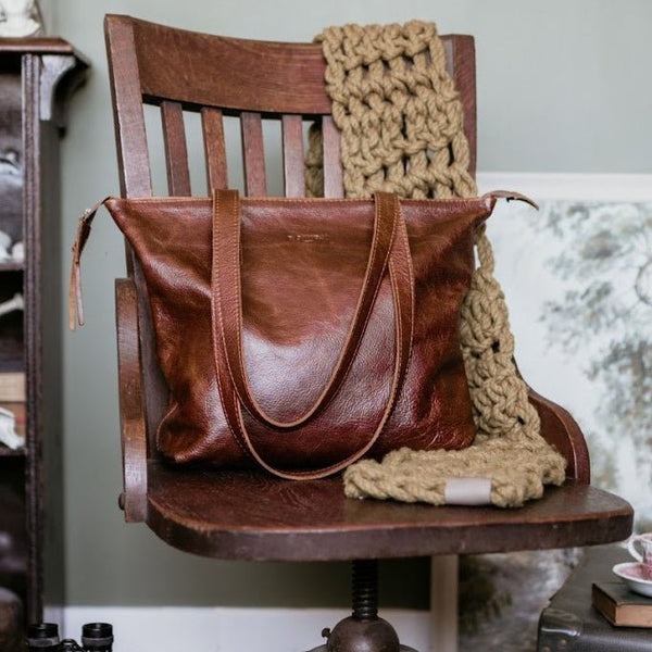 Cedar Tote Bag leather