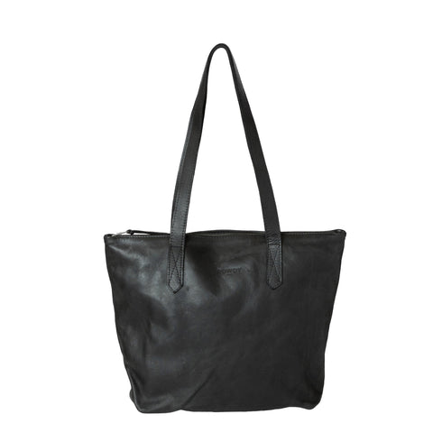 Charcoal Tote Bag leather