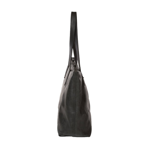 Charcoal Tote Bag leather