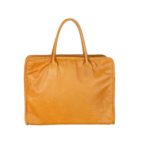 Briefcase / Amber leather