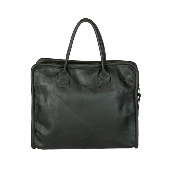 Briefcase / Charcoal leather