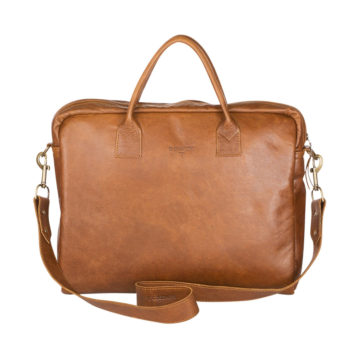 Laptop Bag in Cedar Leather Leather Laptop Bags Handmade by ROWDY