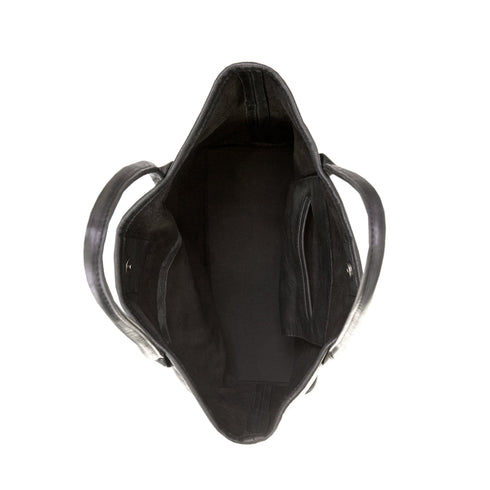 Charcoal Shopper Bag leather