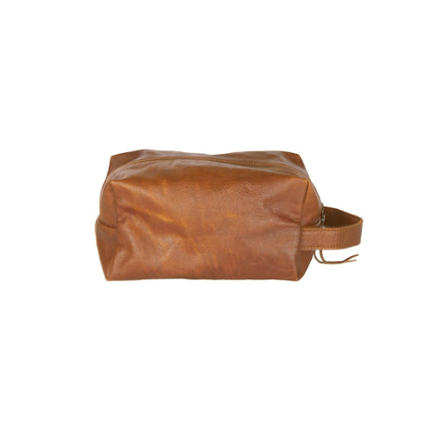 Wash Bag / Cedar leather