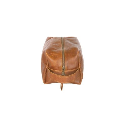 Wash Bag / Cedar leather