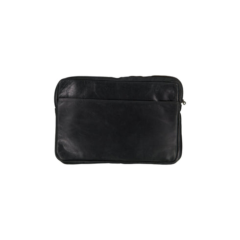 Laptop Sleeve / Charcoal leather