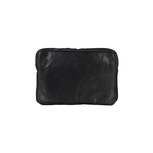 Laptop Sleeve / Charcoal leather