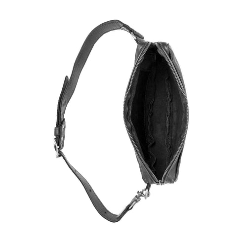 Charcoal Bum Bag leather