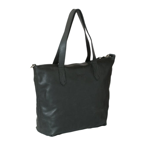 Charcoal Crossbody Bag leather