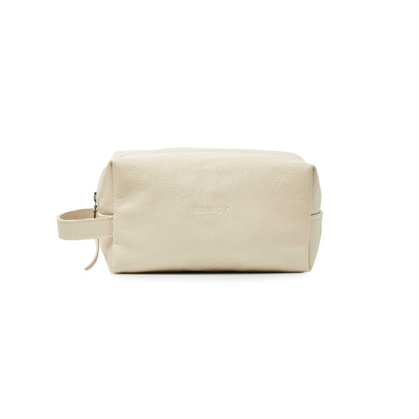 Wash Bag / Stone leather