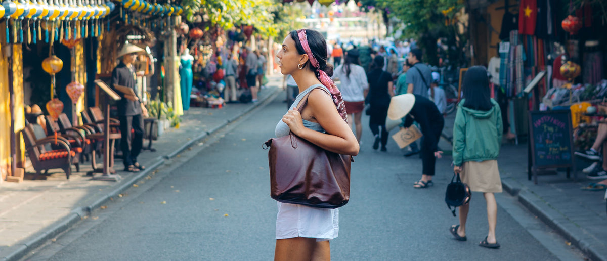 Rowdy full-grain leather bag, handmade in Cape Town
