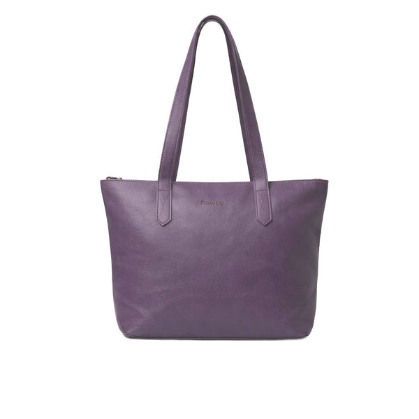 Amethyst Tote Bag leather
