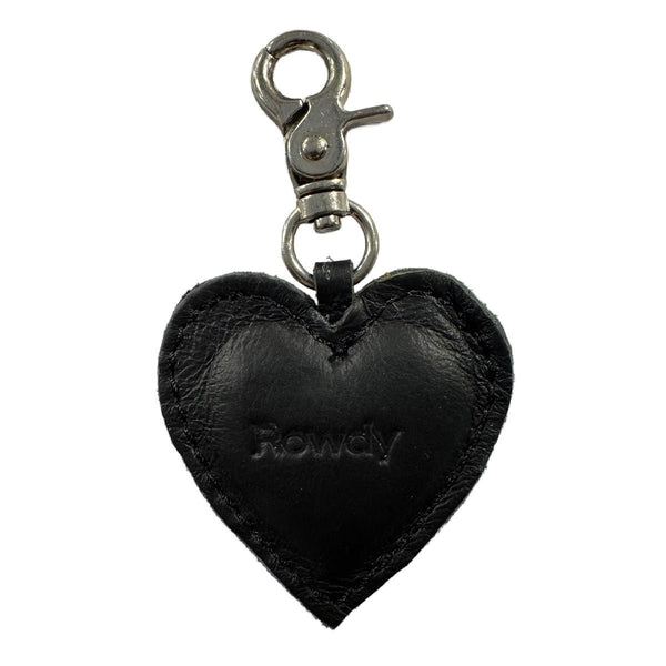Charcoal Keychain leather