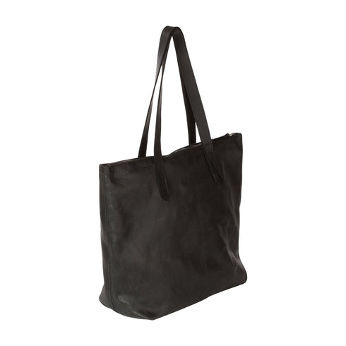 Charcoal Tote Bag leather
