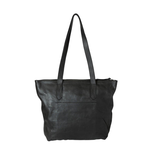 Charcoal Tote Bag leather