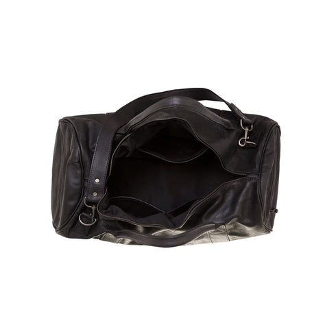 Charcoal Duffel Bag leather