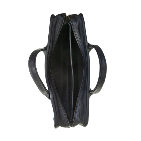 Briefcase / Charcoal leather