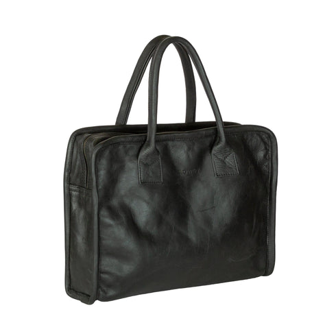 Briefcase / Charcoal leather