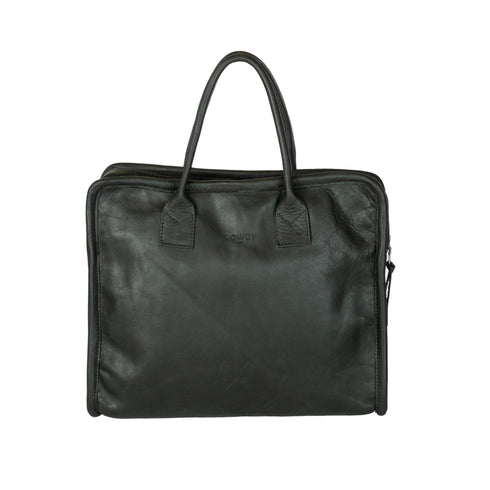 Briefcase / Charcoal leather