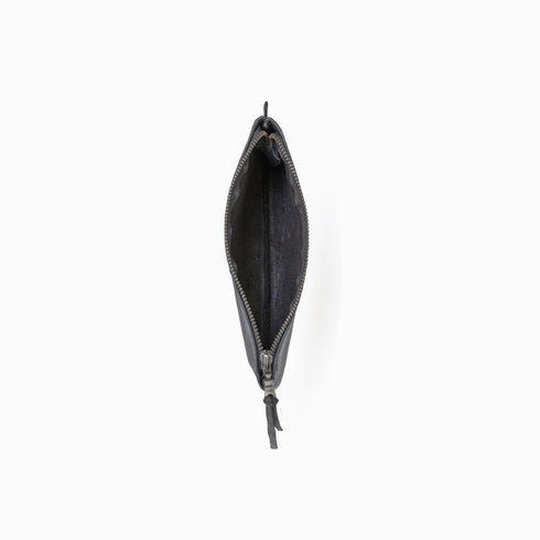 Charcoal Travel Pouch leather