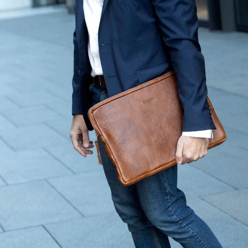 Laptop Sleeve / Cedar leather