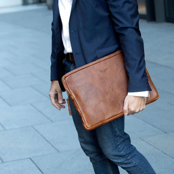 Laptop Sleeve / Cedar leather