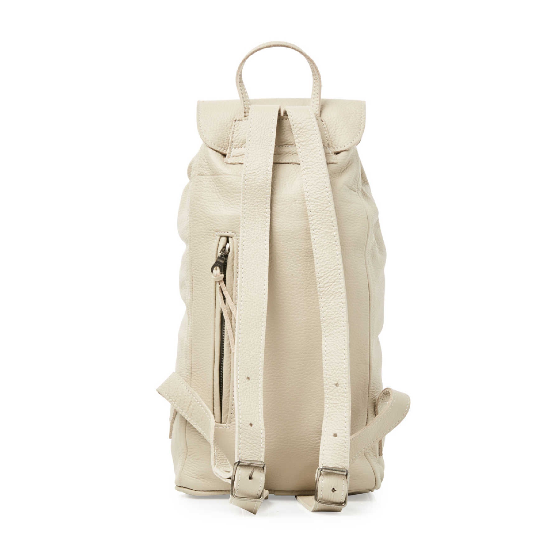 Rucksack in Calming, Ivory Stone Leather | Leather Rucksacks | ROWDY BAGS