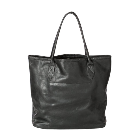 Charcoal Shopper Bag leather