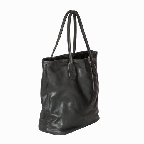 Charcoal Shopper Bag leather