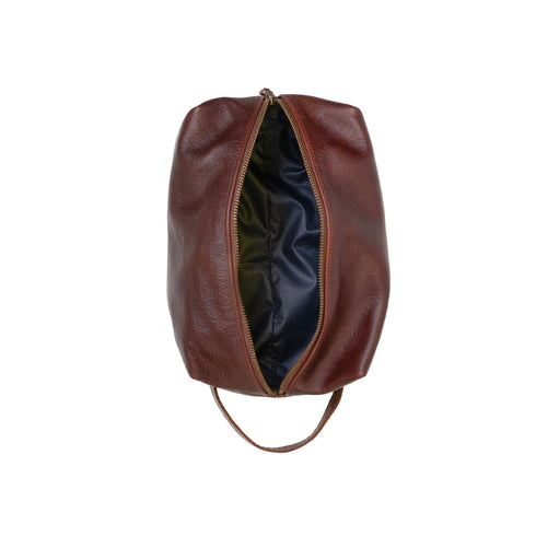 Wash Bag / Maple leather