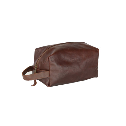 Wash Bag / Maple leather