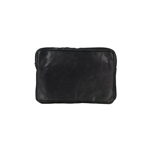 Laptop Sleeve / Charcoal leather