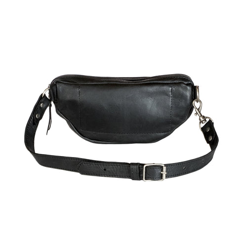Charcoal Bum Bag leather