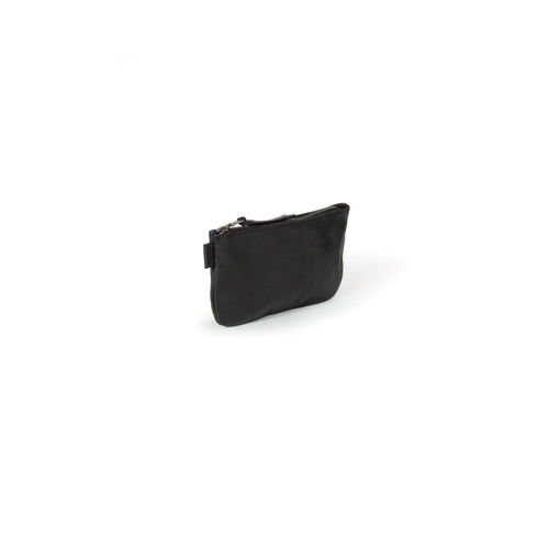Travel Pouch / Charcoal leather