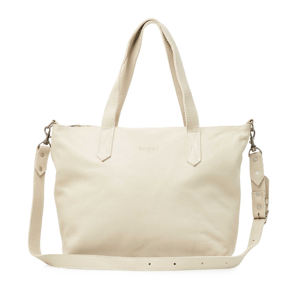 Crossbody Bag in Stone Leather Leather Crossbody Bags ROWDY