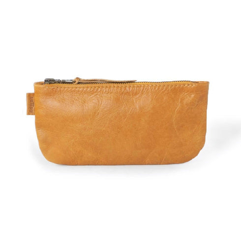 Travel Pouch / Amber leather