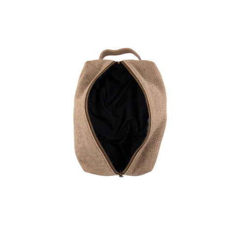 Wash Bag / Boulder leather